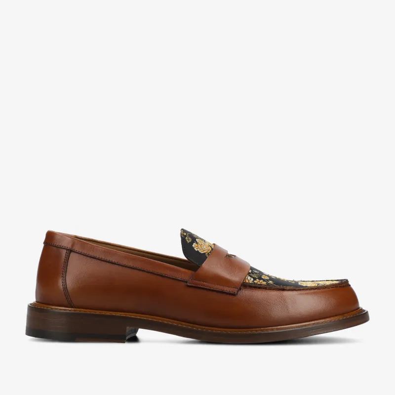 The Jack Penny Loafer in Eden Cognac sold by Taft