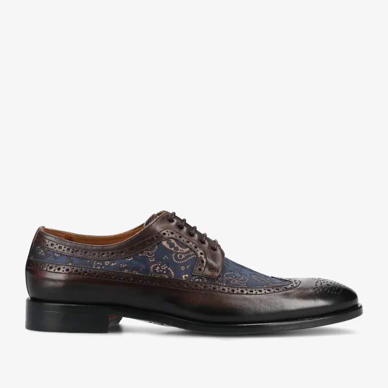 The Preston Shoe in Brown Paisley sold by Taft
