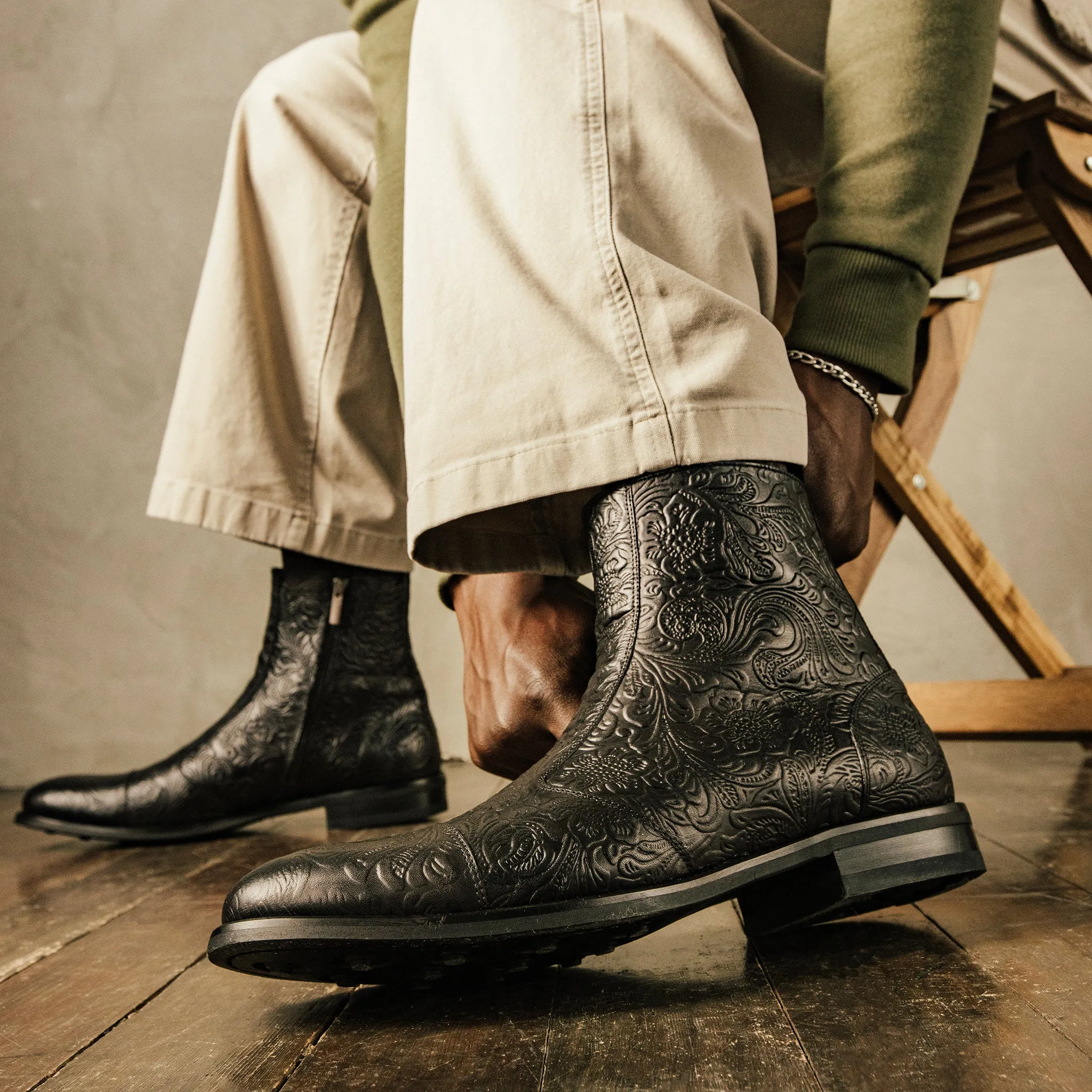 The Lewis Boot in Noir Viejo sold by Taft product image thumbnail 2
