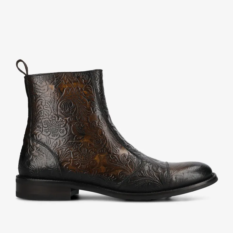 The Lewis Boot in Oro Viejo sold by Taft