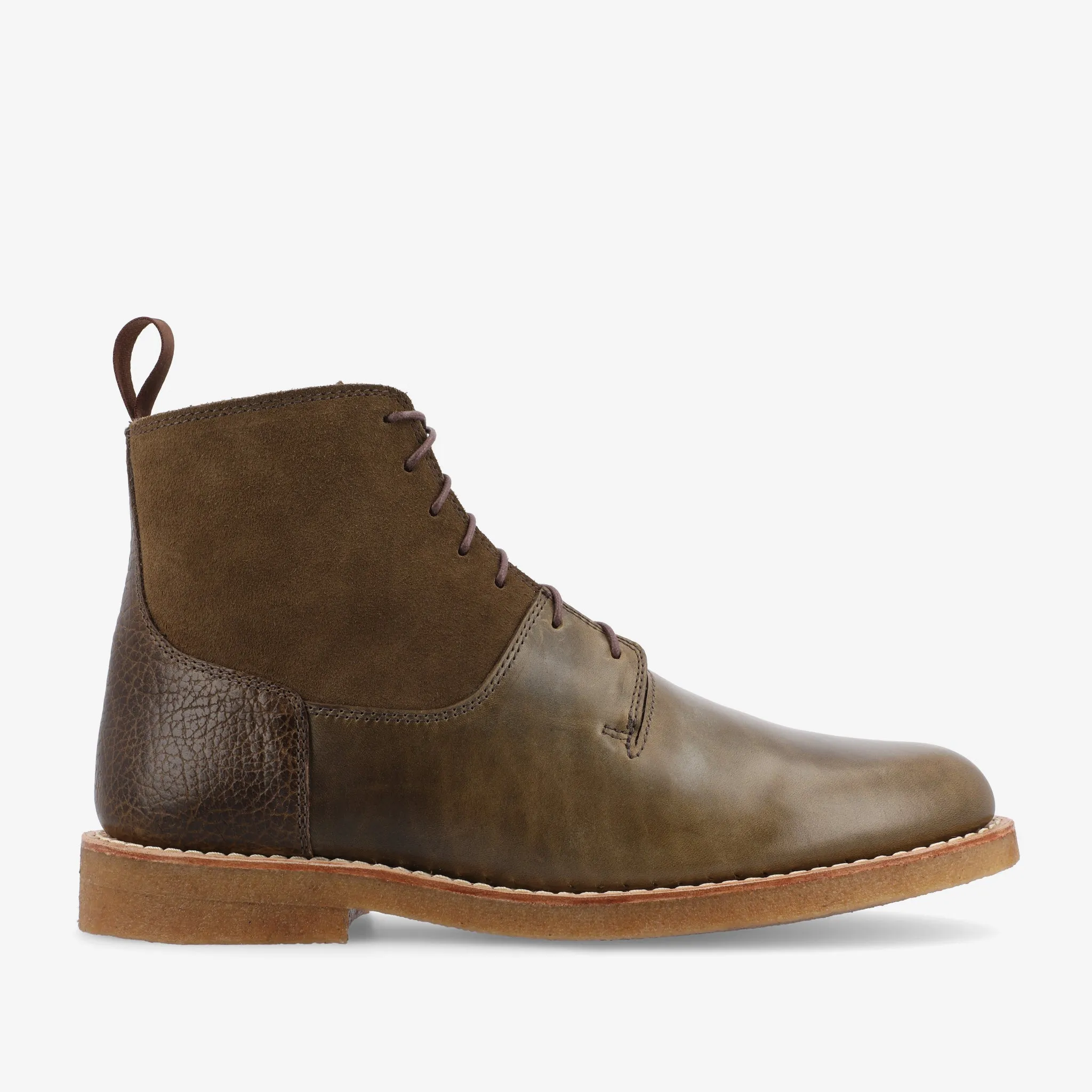 The Douglas Boot in Olive (Last Chance, Final Sale) sold by Taft
