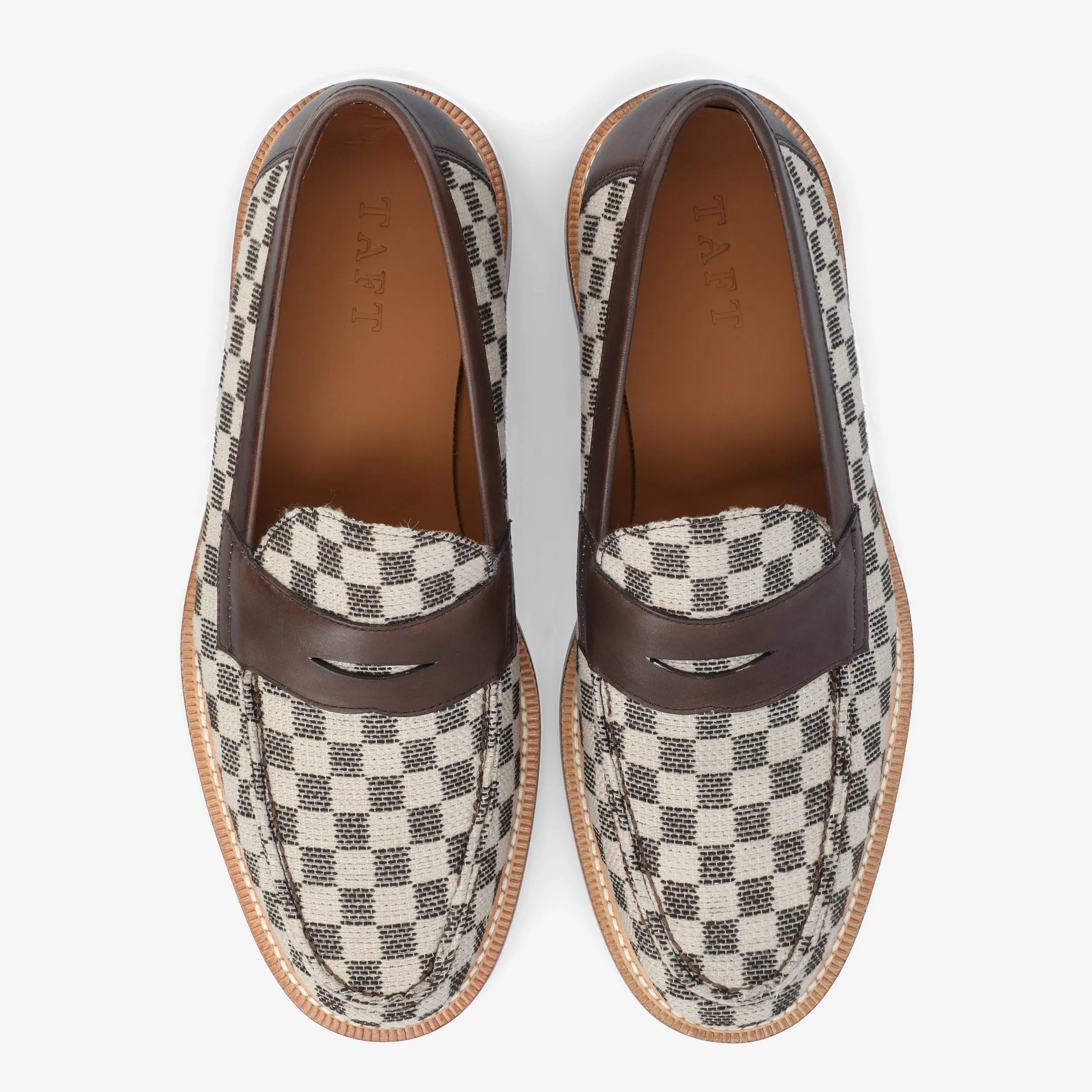 The Fitz Loafer in Brown Check (Last Chance, Final Sale) sold by Taft product image thumbnail 3