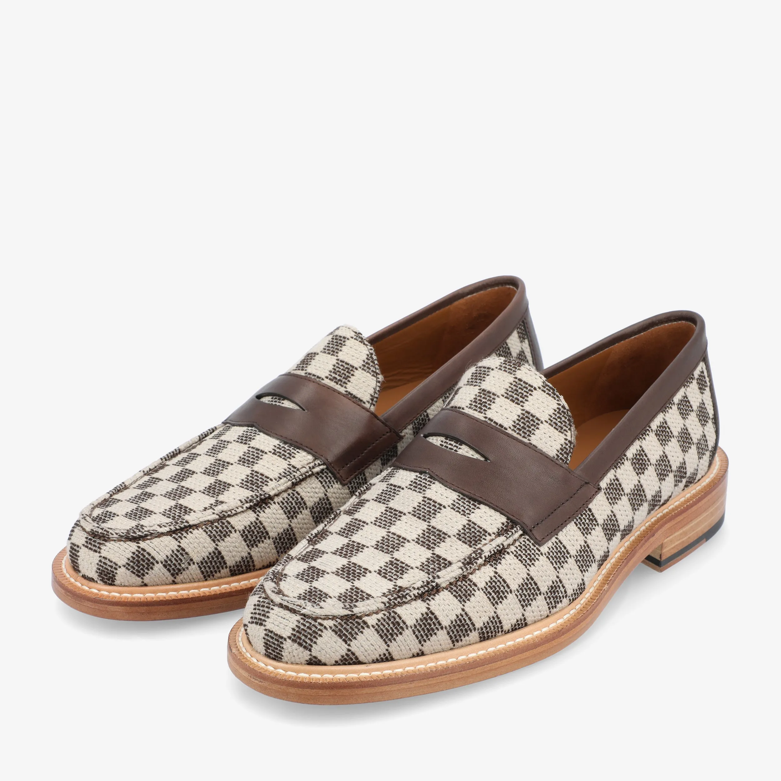 The Fitz Loafer in Brown Check (Last Chance, Final Sale) sold by Taft product image thumbnail 2