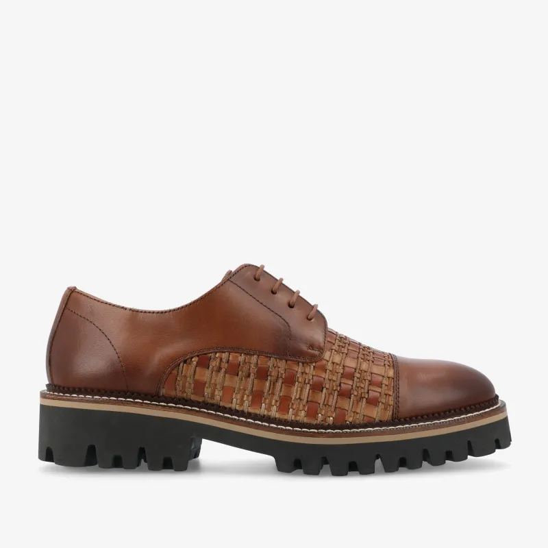 The Lucia Shoe in Brown Woven (Last Chance, Final Sale) sold by Taft