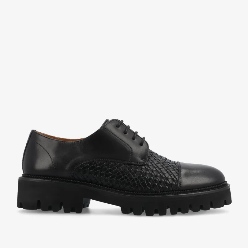 The Lucia Shoe in Black Woven (Last Chance, Final Sale) made by Taft