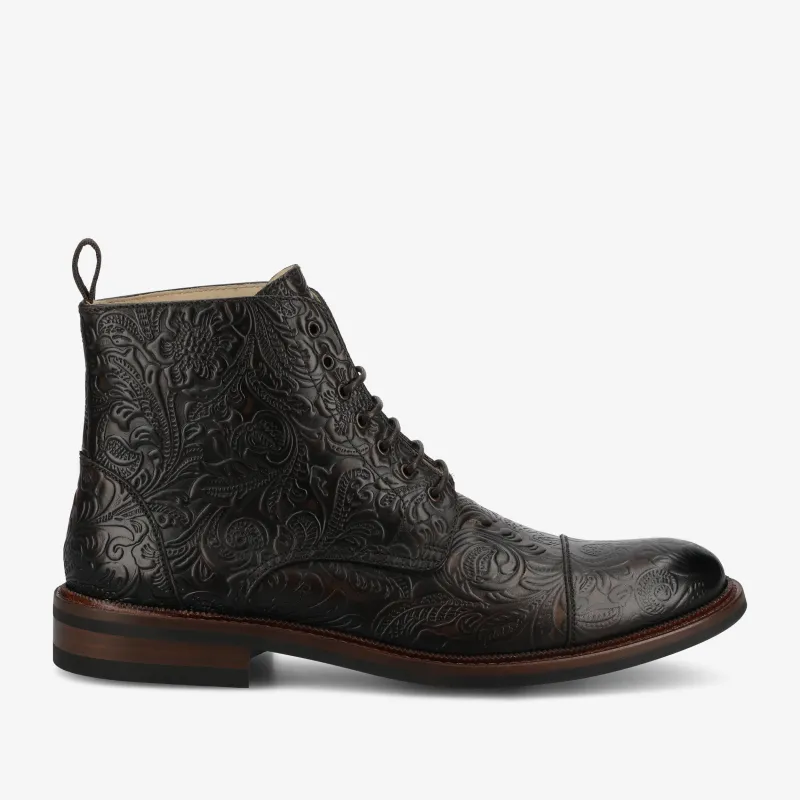 The Rome Boot in Marron Viejo sold by Taft