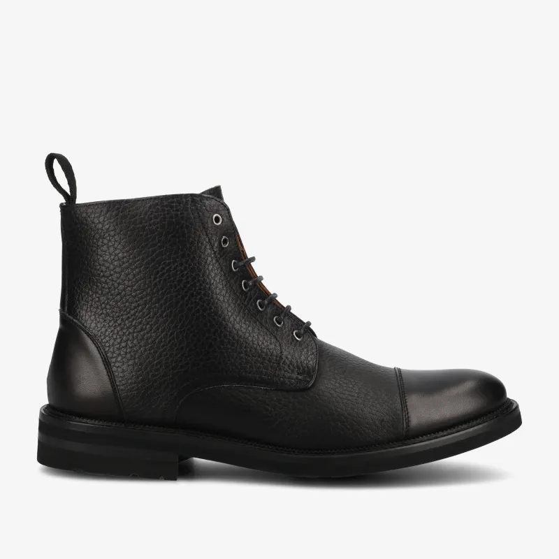 The Rome Boot in Black sold by Taft