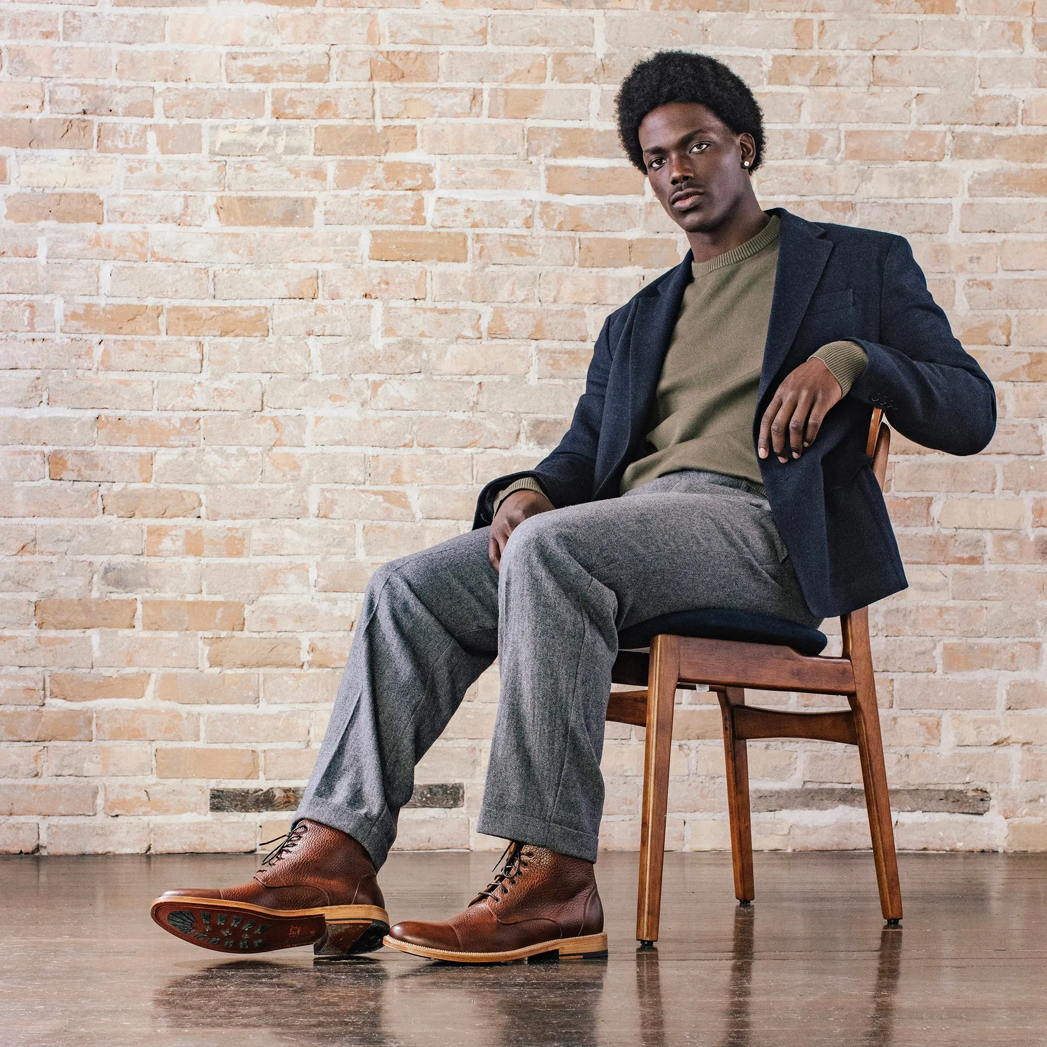 The Rome Boot in Brown sold by Taft product image thumbnail 3