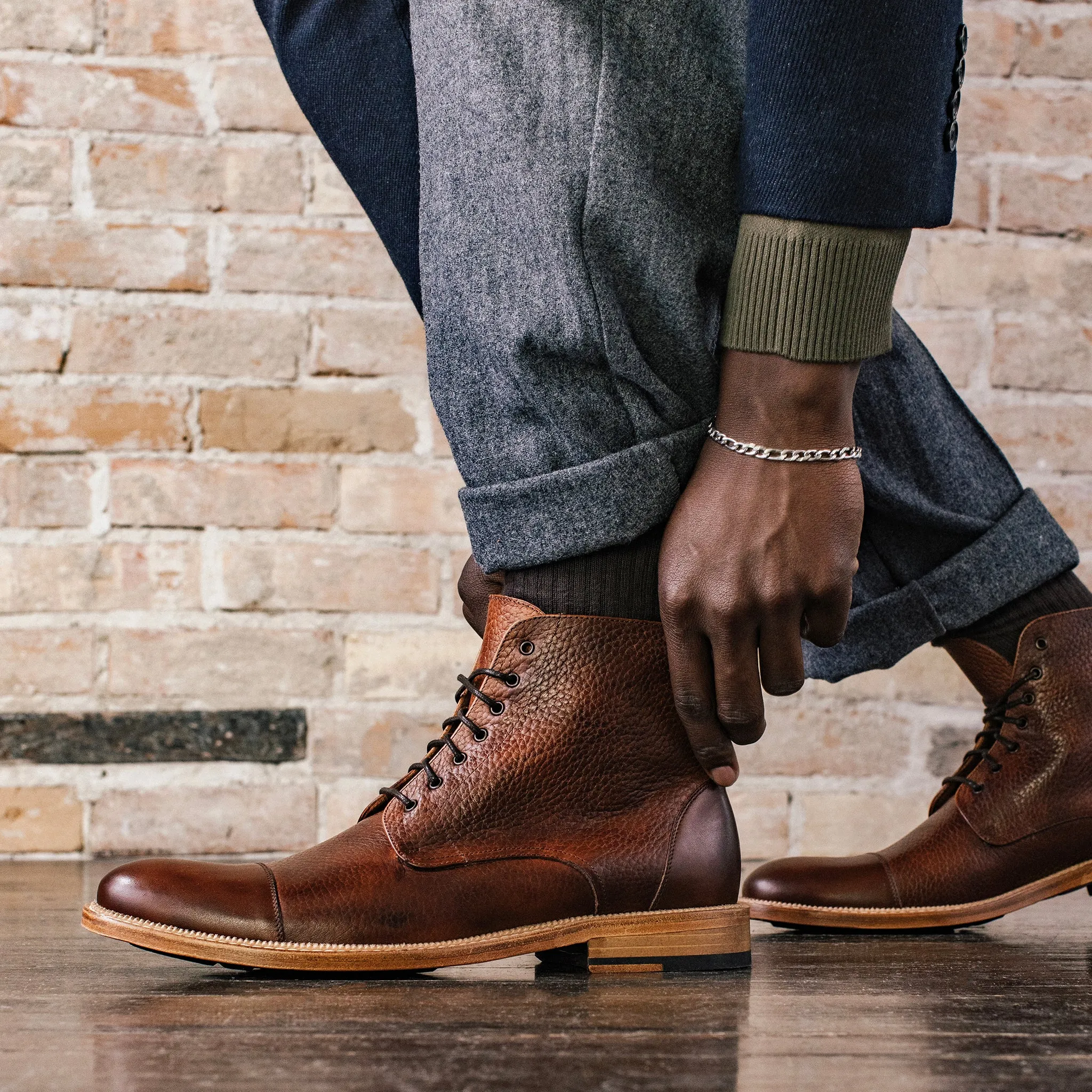 The Rome Boot in Brown sold by Taft product image thumbnail 2