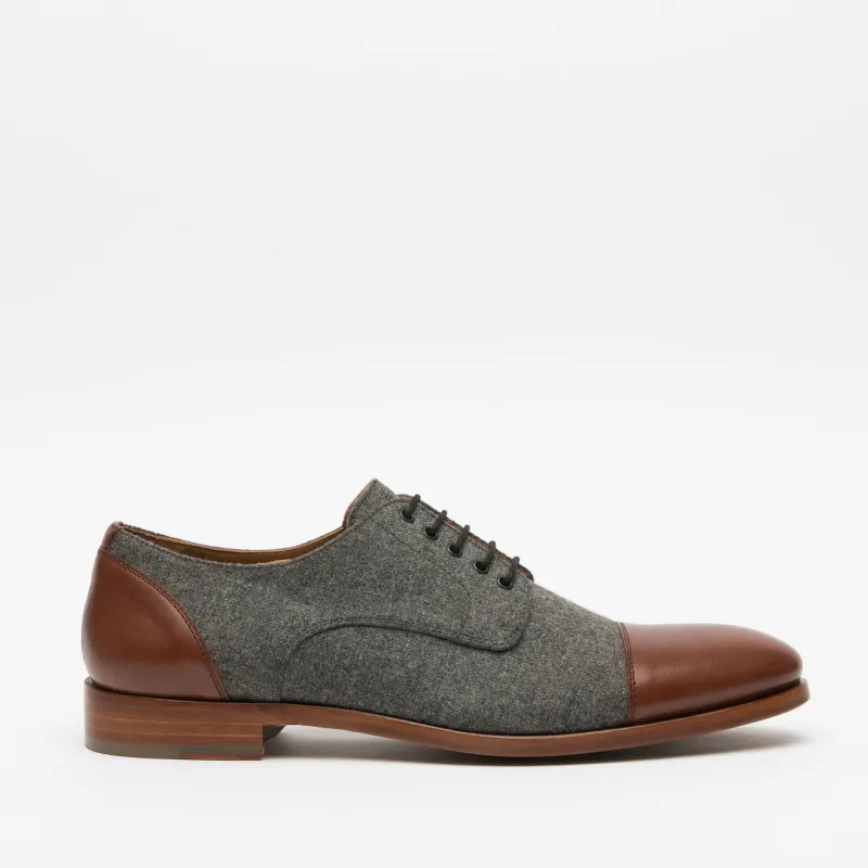 The Jack Shoe in Grey/Brown sold by Taft
