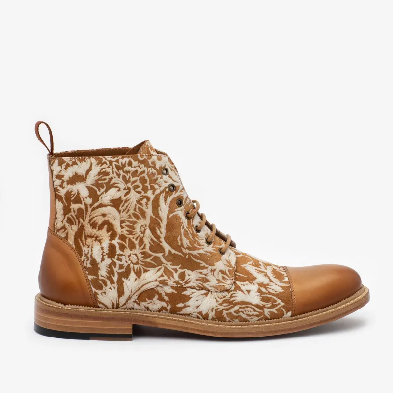 The Rome Boot in Floral sold by Taft