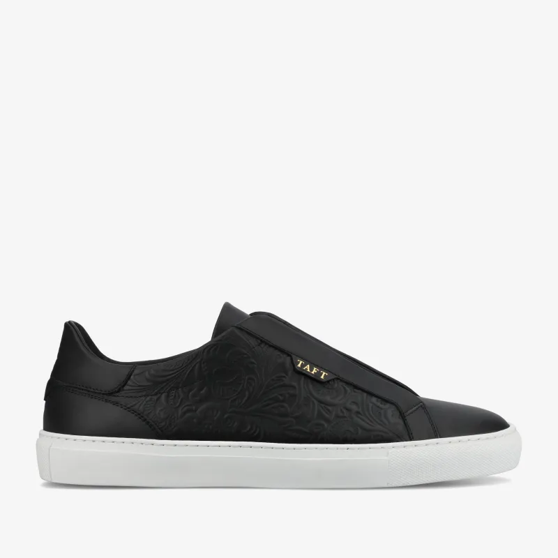 The James Sneaker in Black sold by Taft