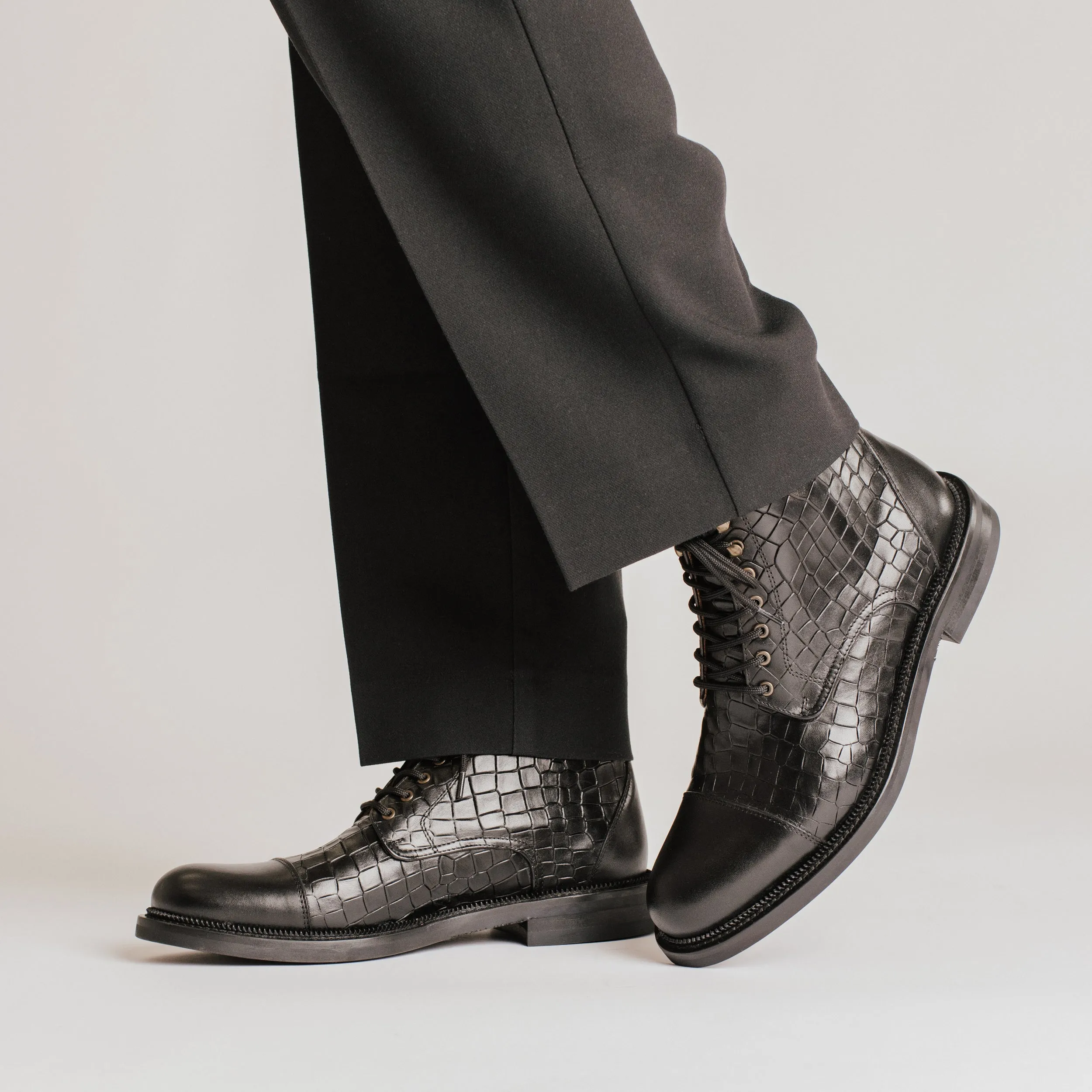 The Rome Boot in Black Croco sold by Taft product image thumbnail 2