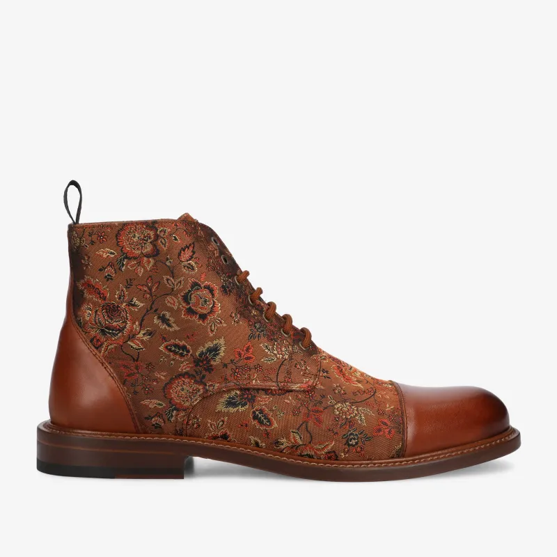 The Jack Dress Boot in Duskwood Floral sold by Taft