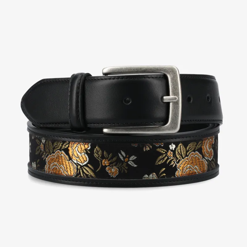 The Antonio Belt in Eden Noir made by Taft