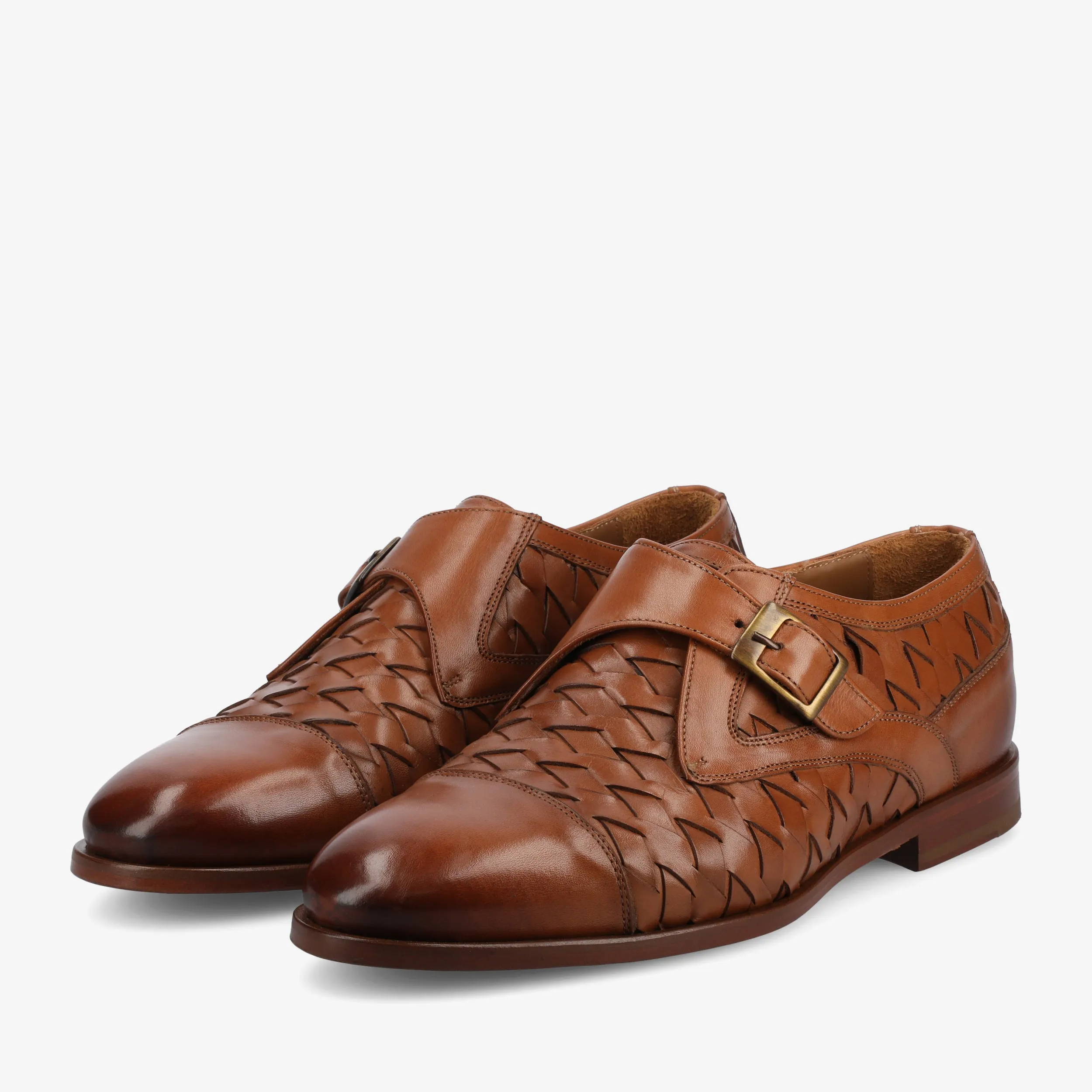 The Jack Monk Strap in Brown Woven sold by Taft product image thumbnail 5