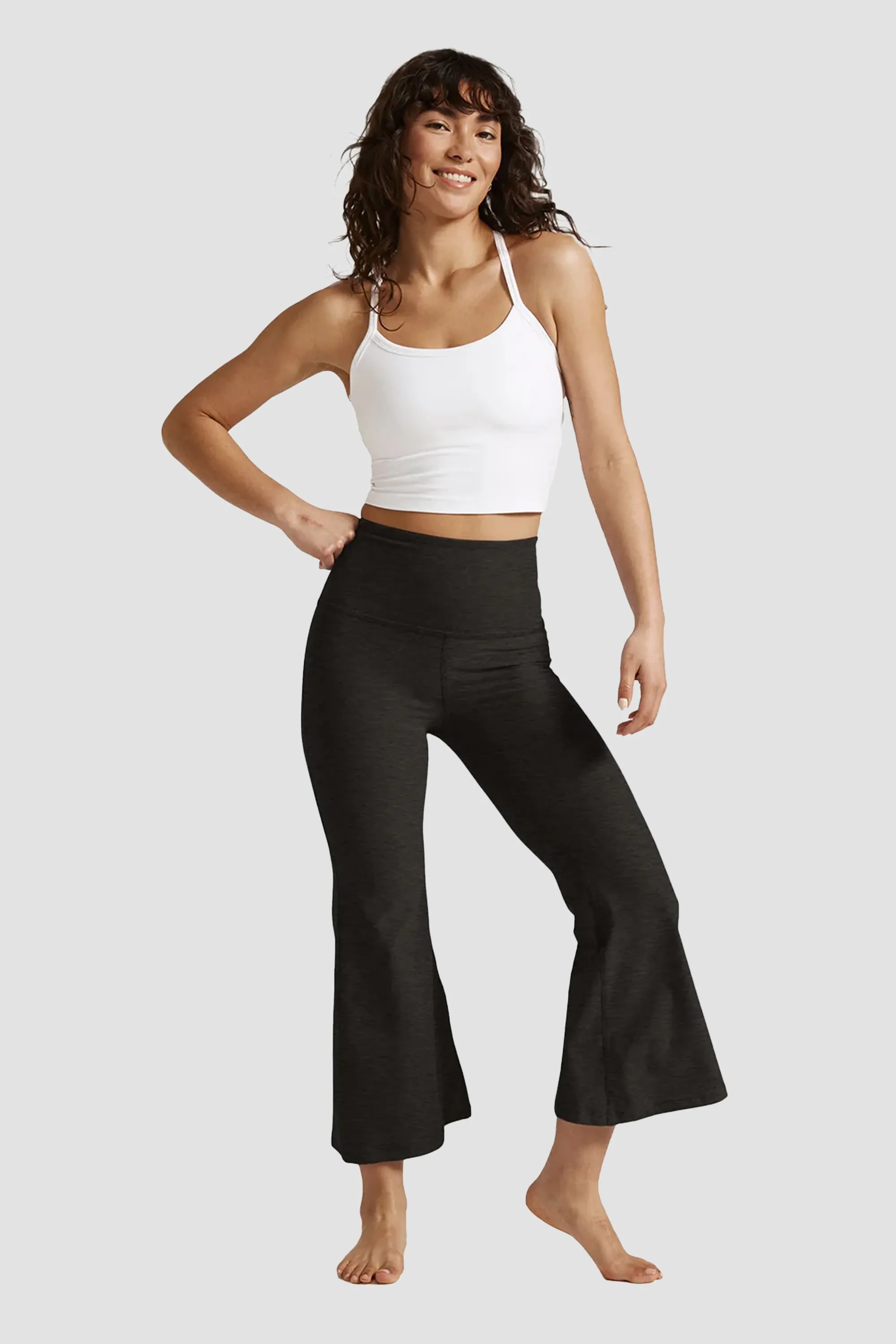 Beyond Yoga Spacedye Slim Racerback Cropped Tank in Cloud White sold by Tag product image thumbnail 4