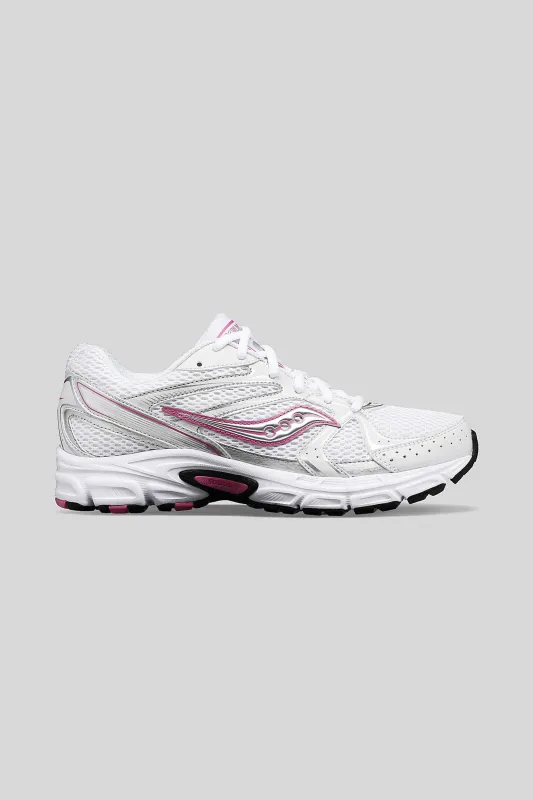 Saucony Women's Grid Ride Millennium in White/Pink made by Saucony
