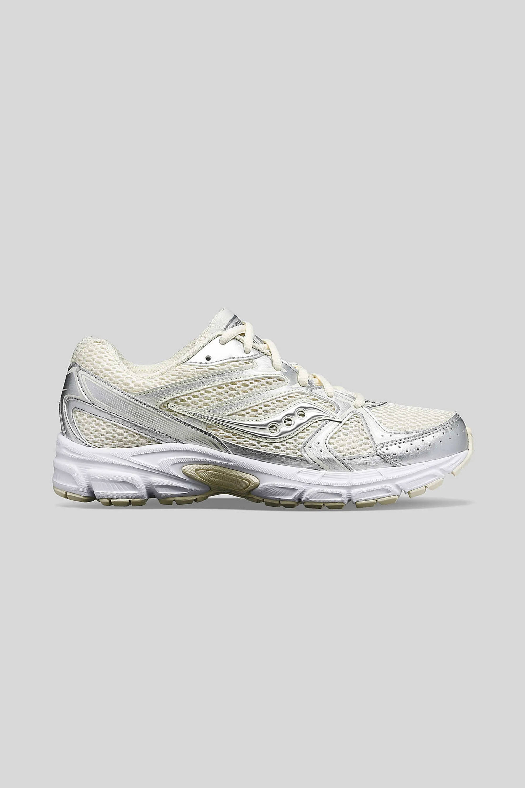 Saucony Women's Grid Ride Millennium in Cream/Silver sold by Tag