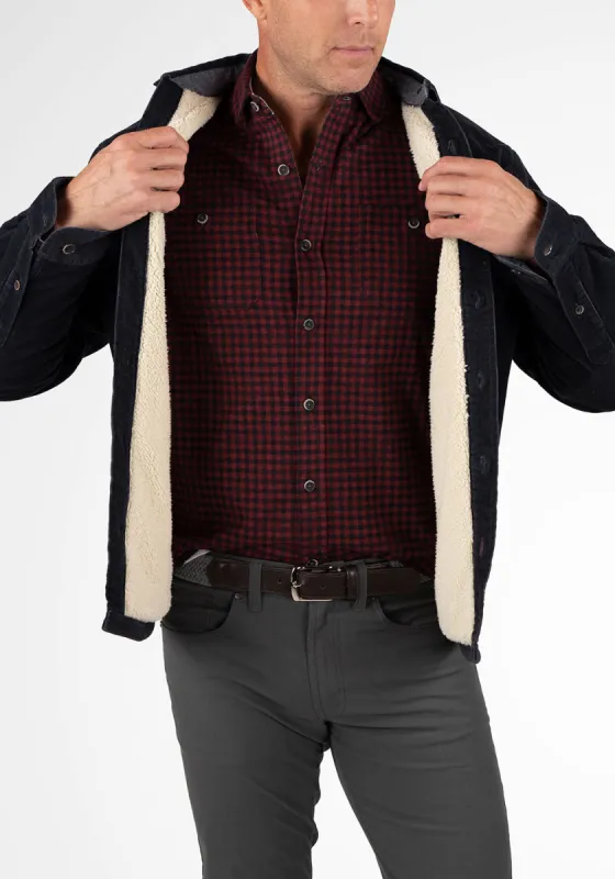 Puretec Cool® Sherpa Lined Cord Shirt Jacket sold by Tailor Vintage