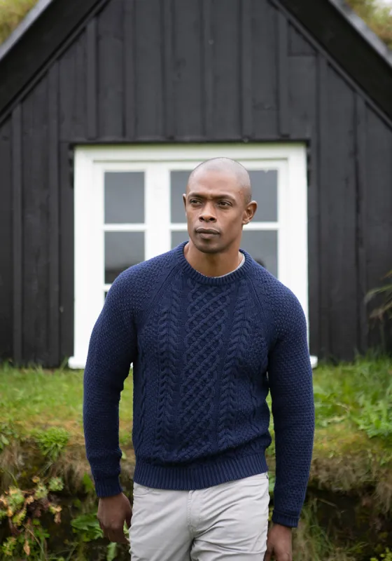Sweater Crewneck - Fisherman Cable sold by Tailor Vintage