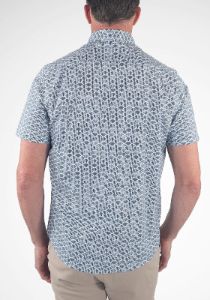 Airotec® Printed Stretch Poplin Short Sleeve Shirt sold by Tailor Vintage