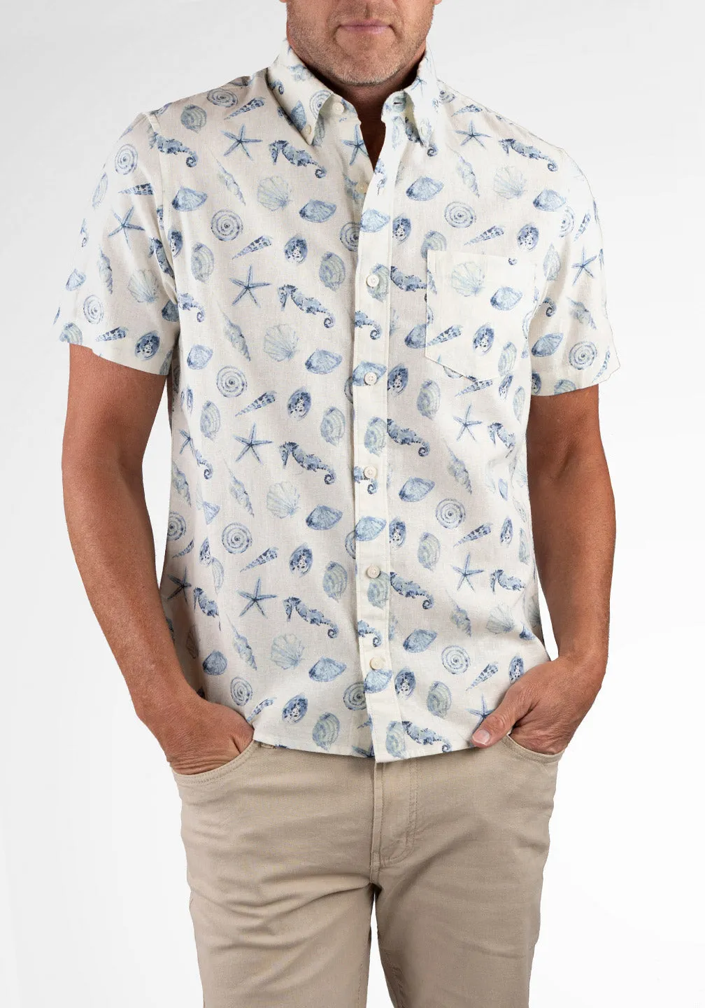 Shirt - Linen Blend sold by Tailor Vintage