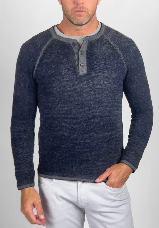Sweater Henley - Cotton/Cashmere Waffle sold by Tailor Vintage