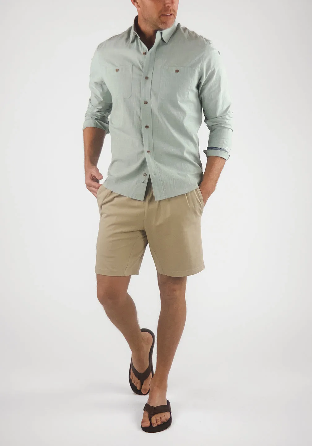 Work Shirt - Stretch Chambray with Airotec® Performance sold by Tailor Vintage product image thumbnail 4