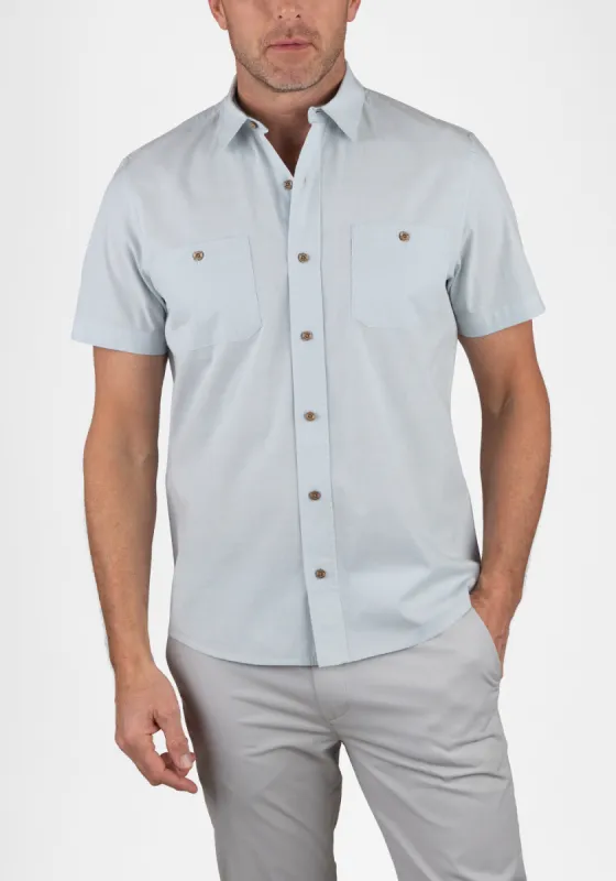 Work Shirt -Stretch Chambray with Airotec® Performance sold by Tailor Vintage