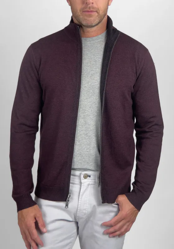 Sweater Full Zip - Reversible Italian Extra-fine Merino Wool sold by Tailor Vintage
