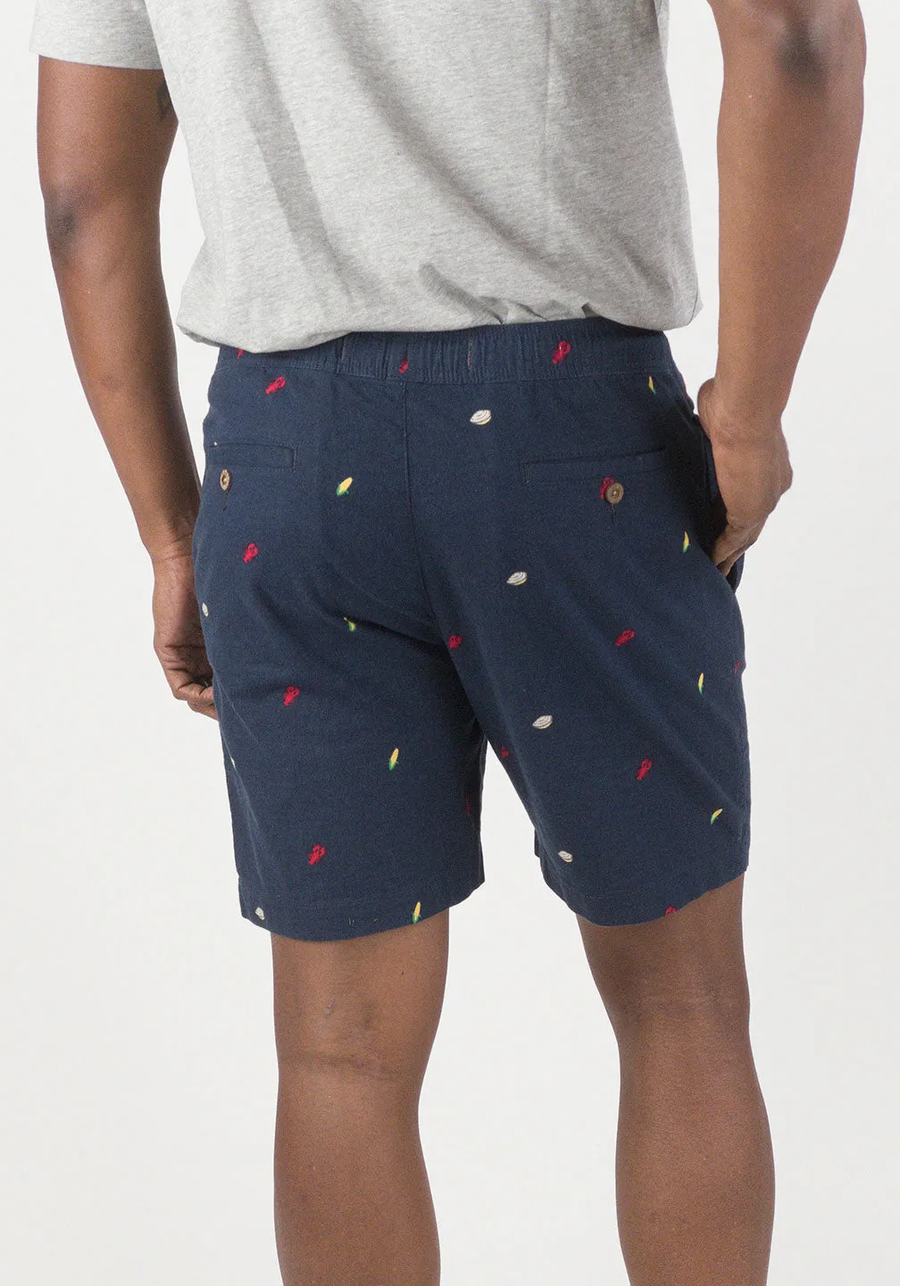 PUREtec cool™ Stretch Linen Cotton E-Waist 7" Inseam Shorts sold by Tailor Vintage product image thumbnail 3