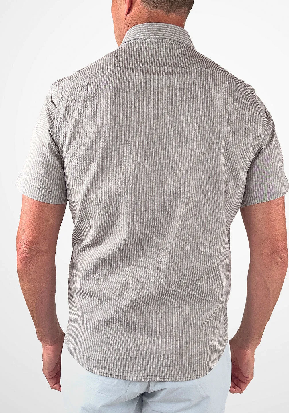 Shirt - Linen Blend Seersucker sold by Tailor Vintage product image thumbnail 4