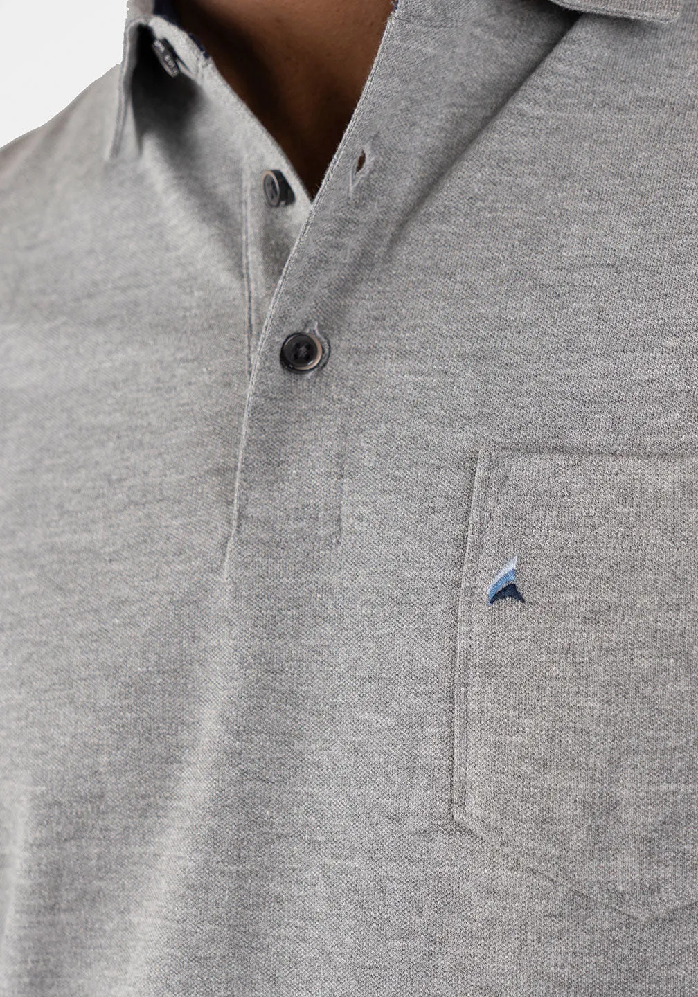 Long Sleeve Polo - Stretch Pique sold by Tailor Vintage product image thumbnail 2