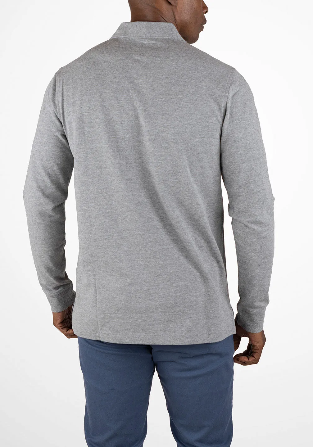 Long Sleeve Polo - Stretch Pique sold by Tailor Vintage product image thumbnail 3