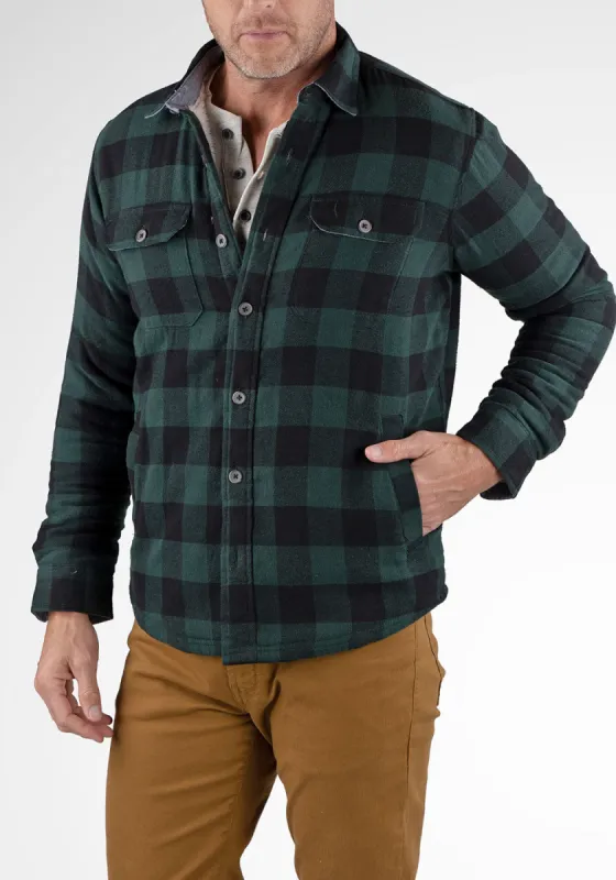Buffalo Flannel Shirt Jacket with Sherpa Lining sold by Tailor Vintage