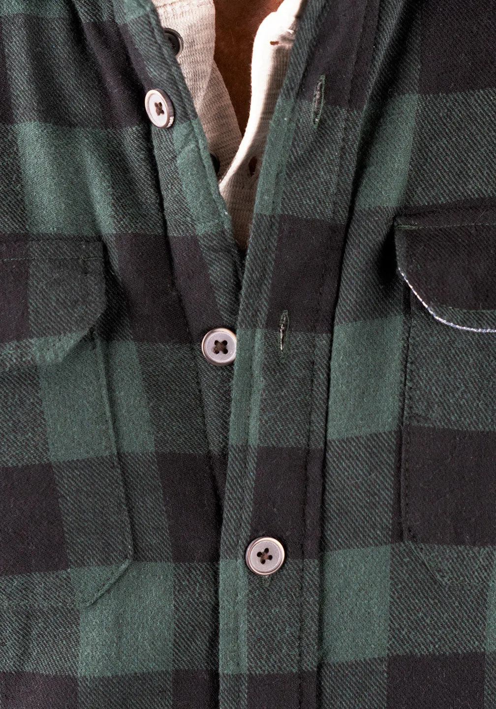 Buffalo Flannel Shirt Jacket with Sherpa Lining sold by Tailor Vintage product image thumbnail 2