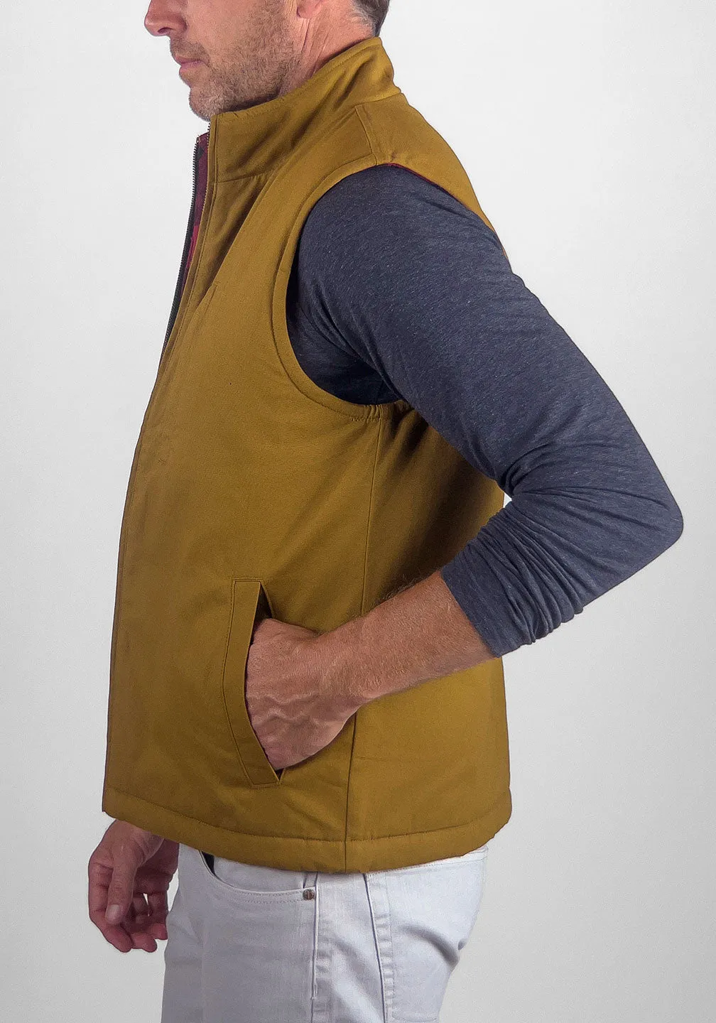 Canvas Vest with Flannel Lining sold by Tailor Vintage product image thumbnail 4