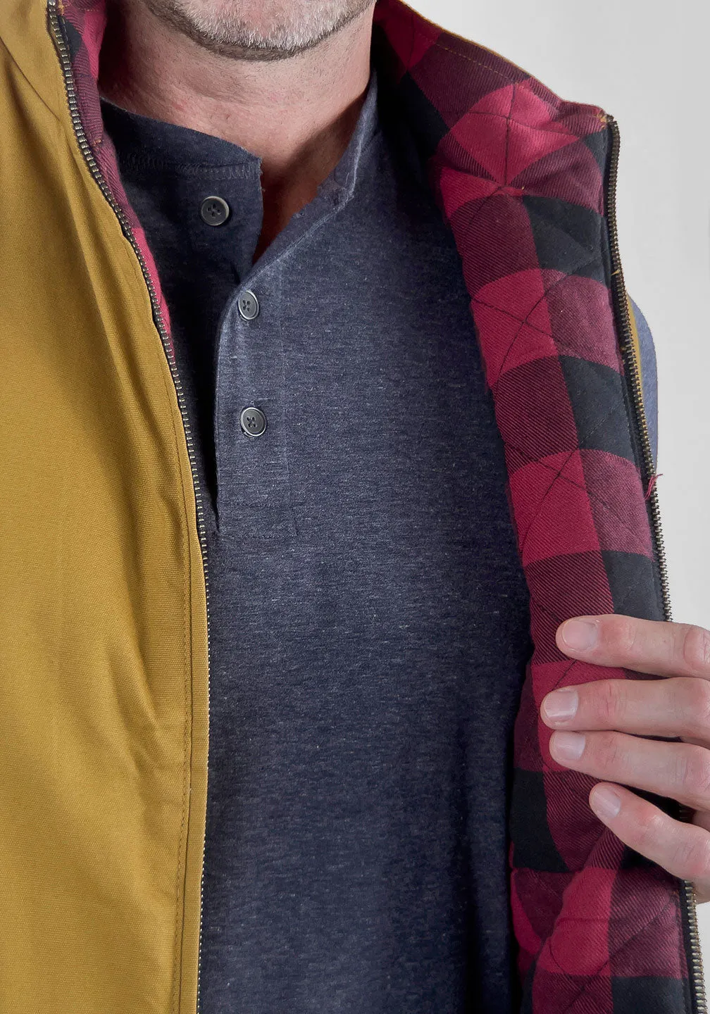 Canvas Vest with Flannel Lining sold by Tailor Vintage product image thumbnail 3