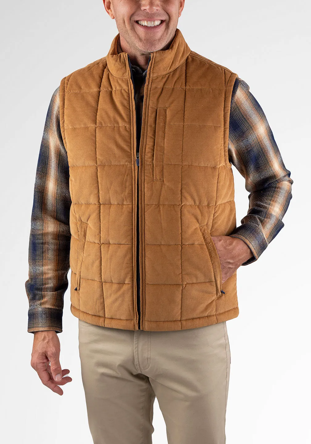 Fine Wale Corduroy Quilted Vest sold by Tailor Vintage product image thumbnail 3