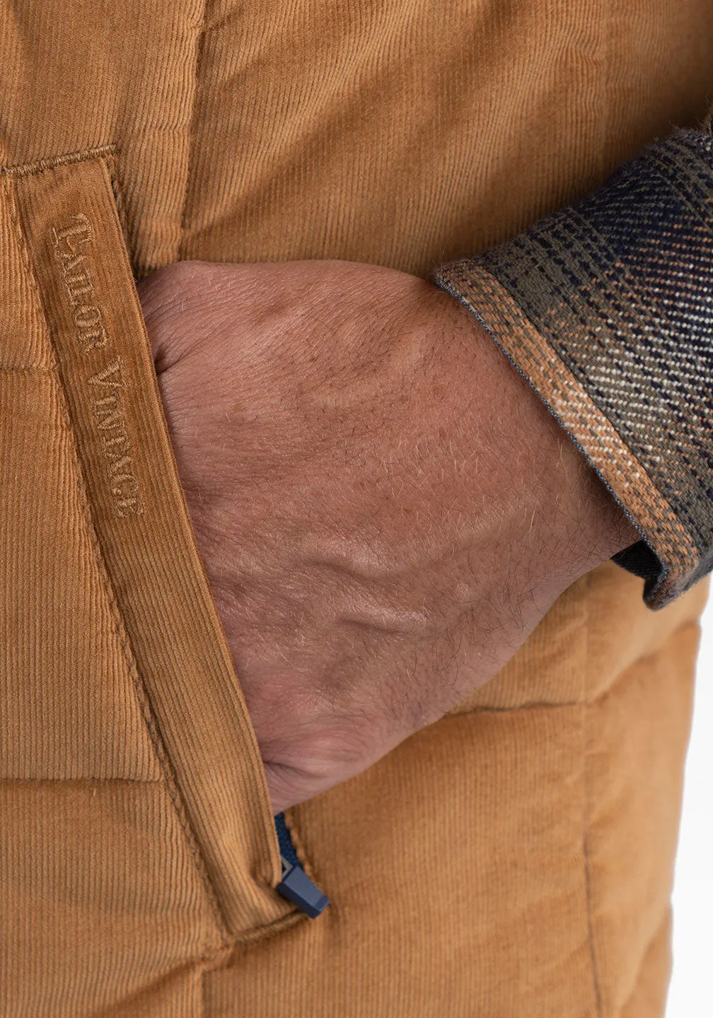 Fine Wale Corduroy Quilted Vest sold by Tailor Vintage product image thumbnail 2