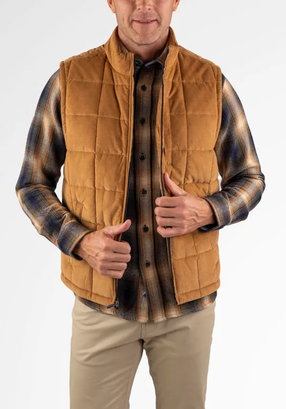 Fine Wale Corduroy Quilted Vest sold by Tailor Vintage