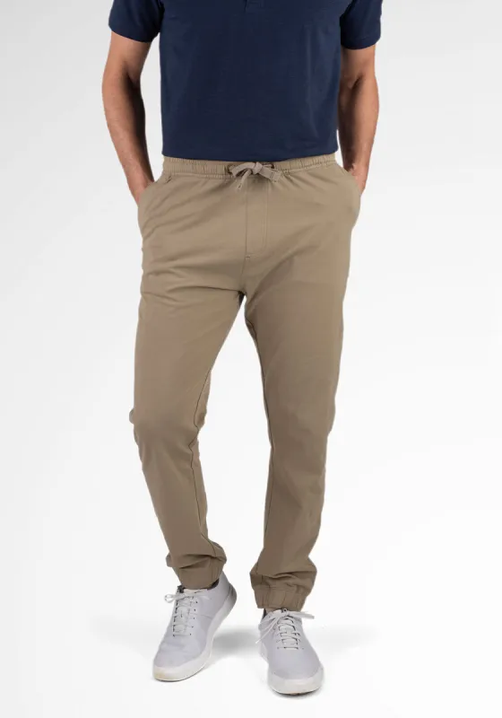 PUREtec Cool® Performance Stretch Jersey Jogger in Fallen Rock sold by Tailor Vintage