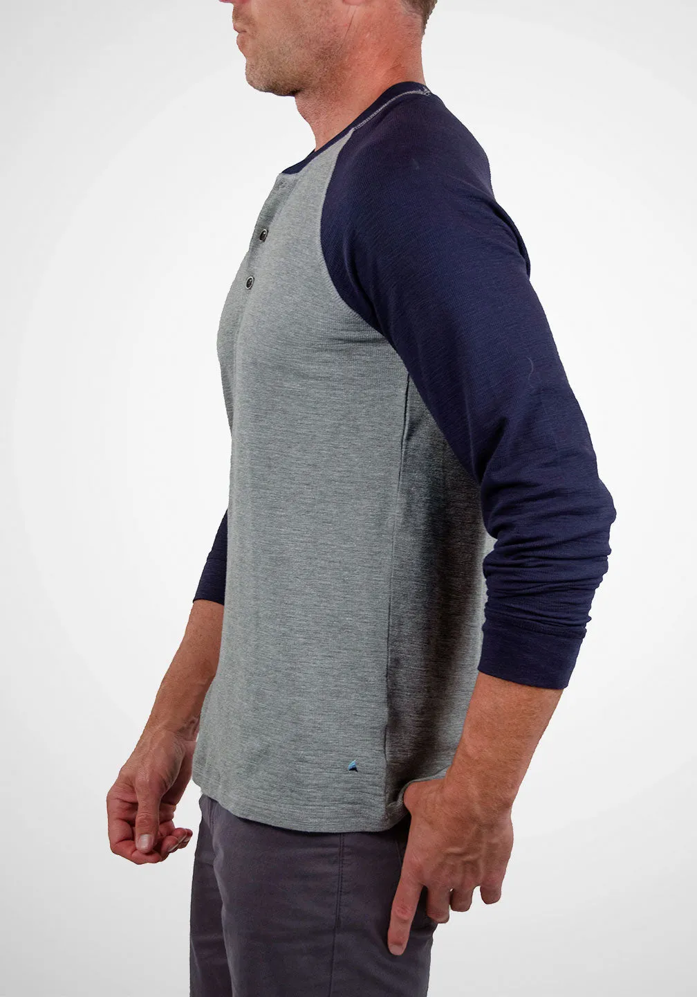 Airotec® Stretch Waffle Henley sold by Tailor Vintage product image thumbnail 2