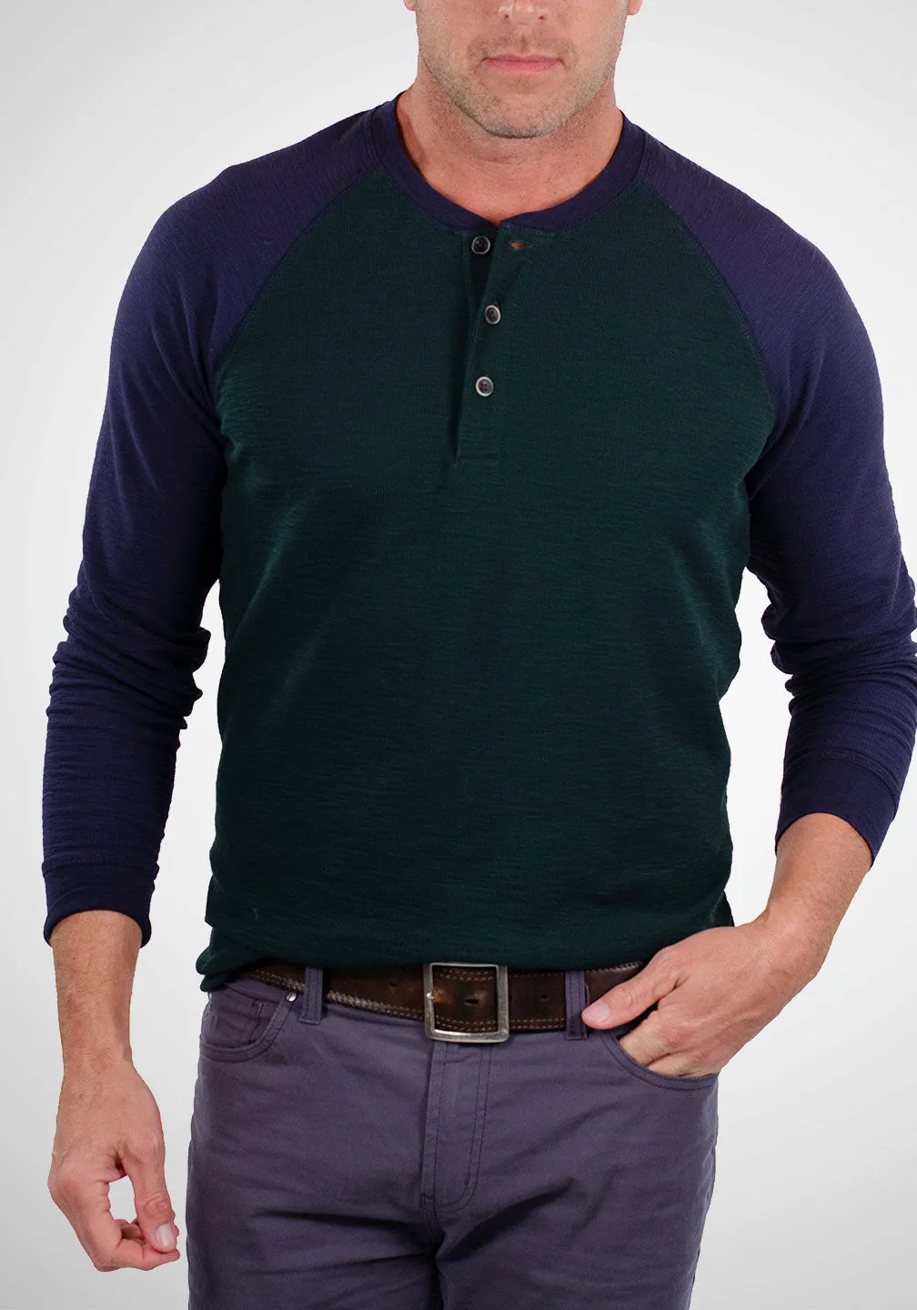 Airotec® Stretch Waffle Henley sold by Tailor Vintage product image thumbnail 4