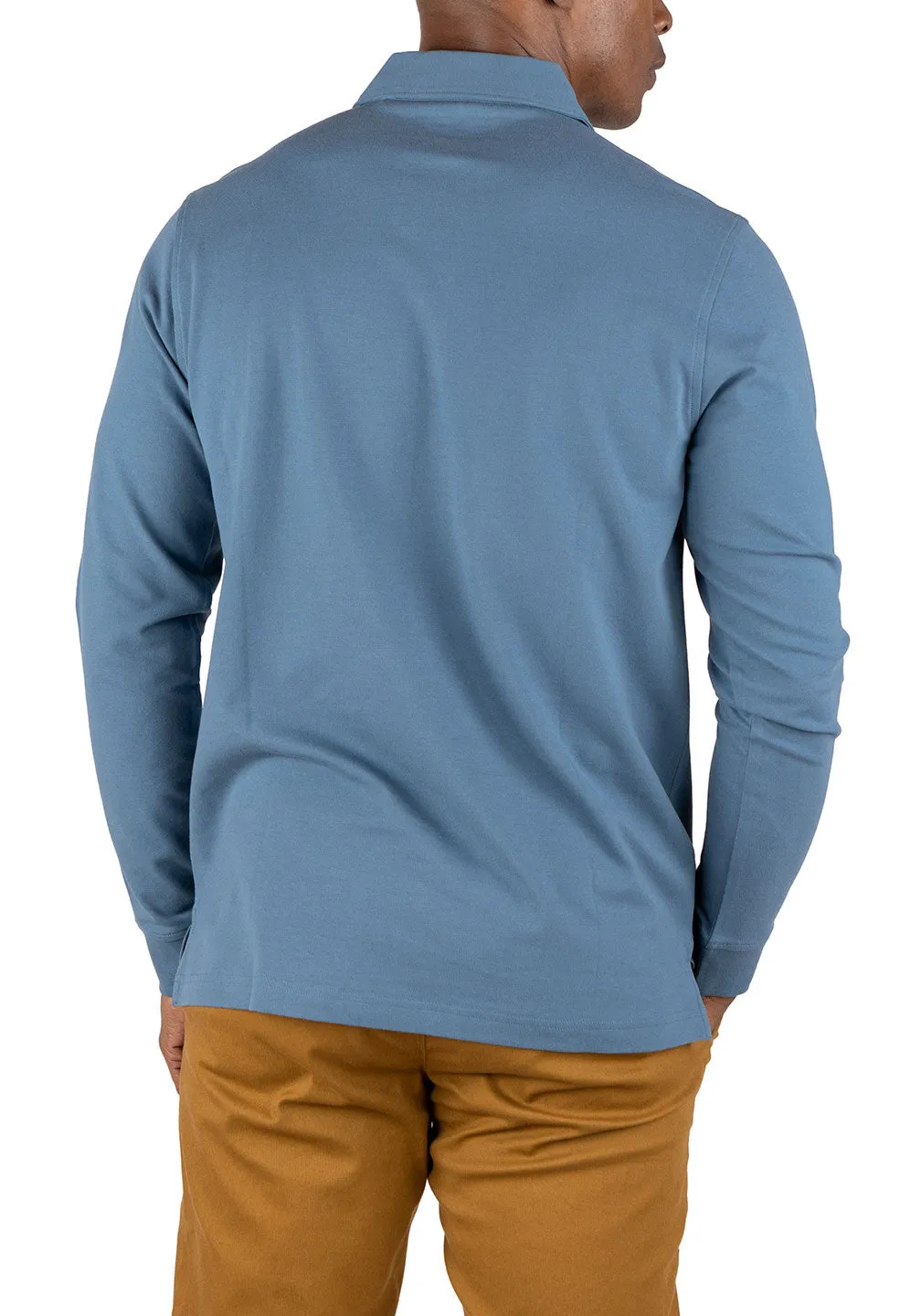 Long Sleeve Polo - Stretch Pique sold by Tailor Vintage product image thumbnail 4
