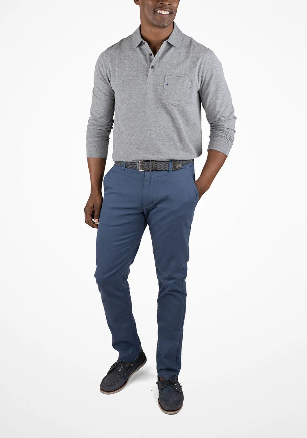 Long Sleeve Polo - Stretch Pique sold by Tailor Vintage product image thumbnail 5