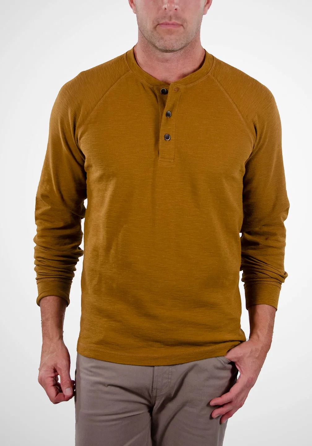 Airotec® Stretch Waffle Henley sold by Tailor Vintage product image thumbnail 5