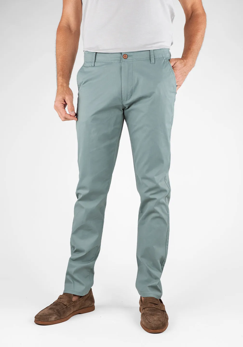 Slim Chino Pant - Stretch Cotton/Nylon with Airotec® Performance sold by Tailor Vintage