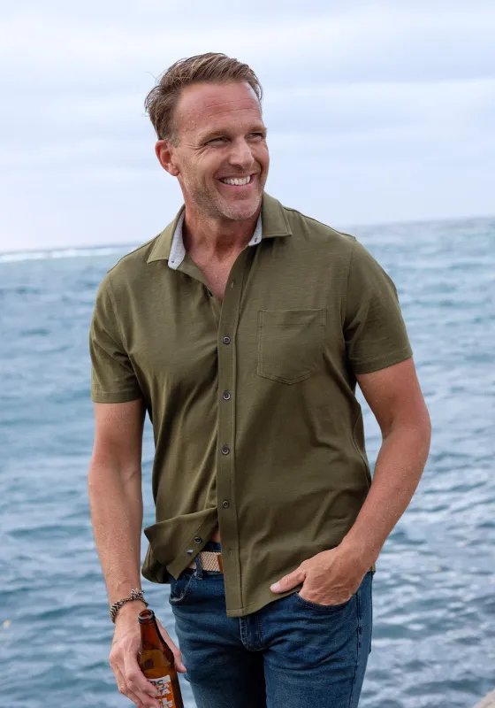 Knit Shirt -Stretch Slub Jersey sold by Tailor Vintage